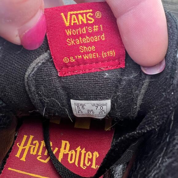 Vans Harry Potter Gryffindor Sk8 Hi Top Sneakers M5.5/W7 - Picture 8 of 8